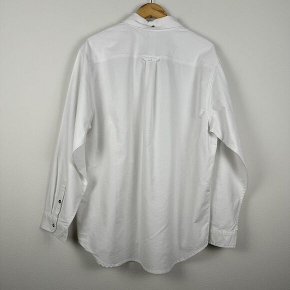 Nike Life Oxford Shirt Men's Large Button-Down Loose Fit Casual White FN3125-121 - Picture 8 of 8